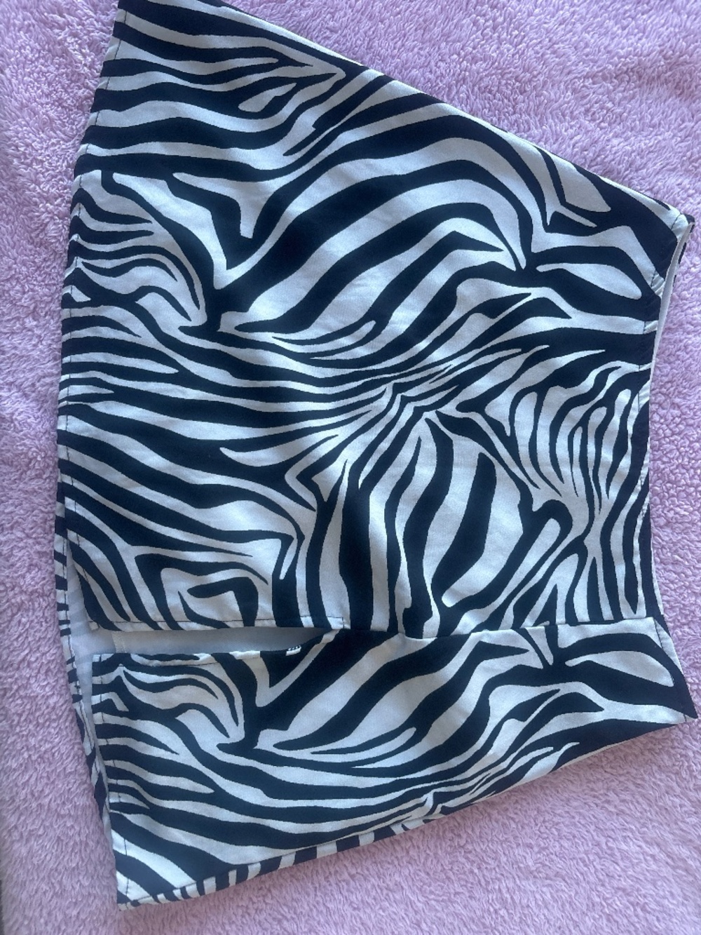 Zebra Print Mini Skirt